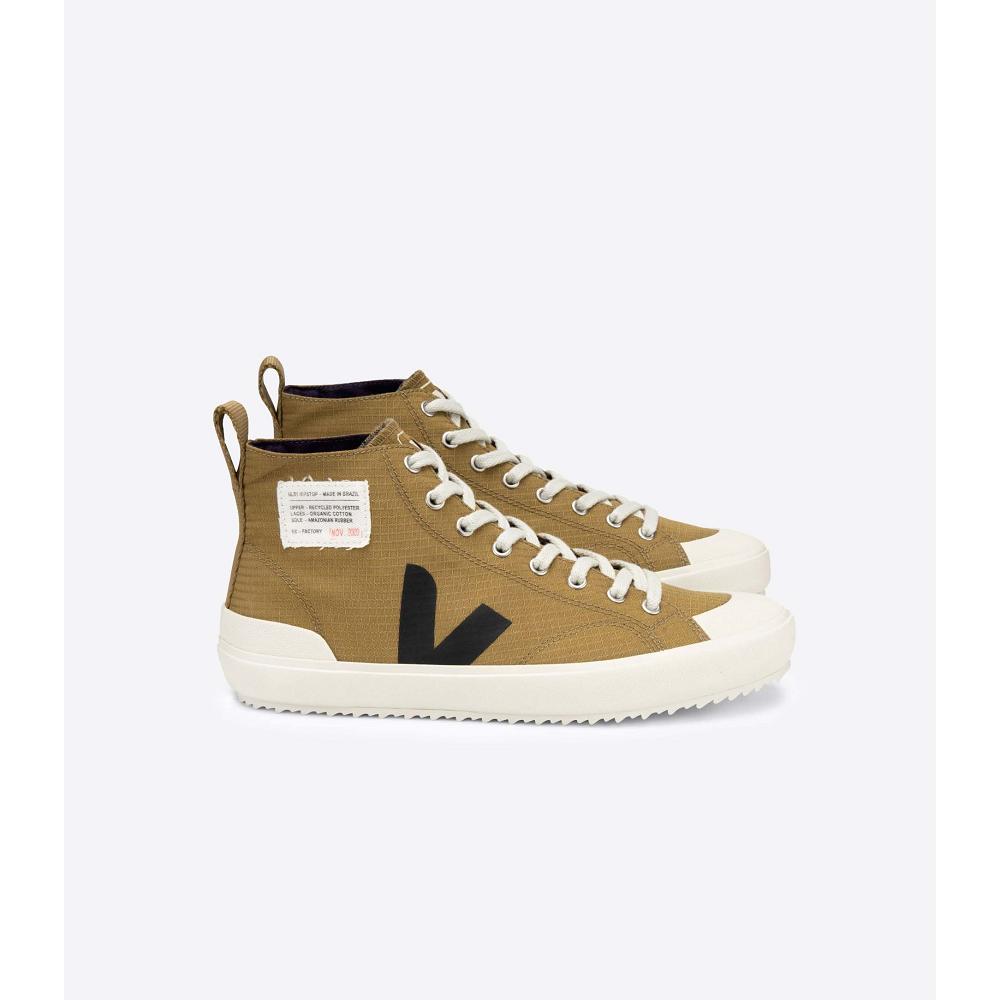 Veja NOVA HL RIPSTOP Men\'s High Tops Khaki | CA 100JPQ